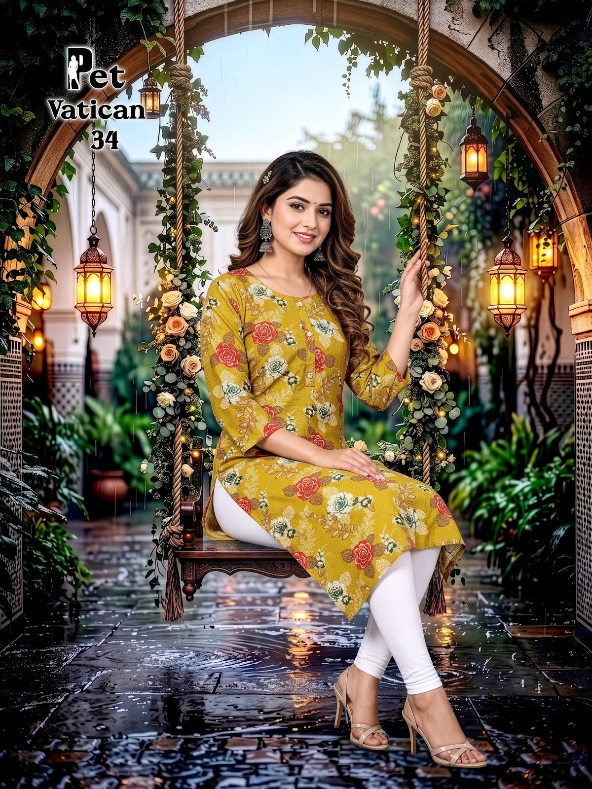 Pet Vatican Prmnt Knee Length Kurtis Exporter Ahmedabad