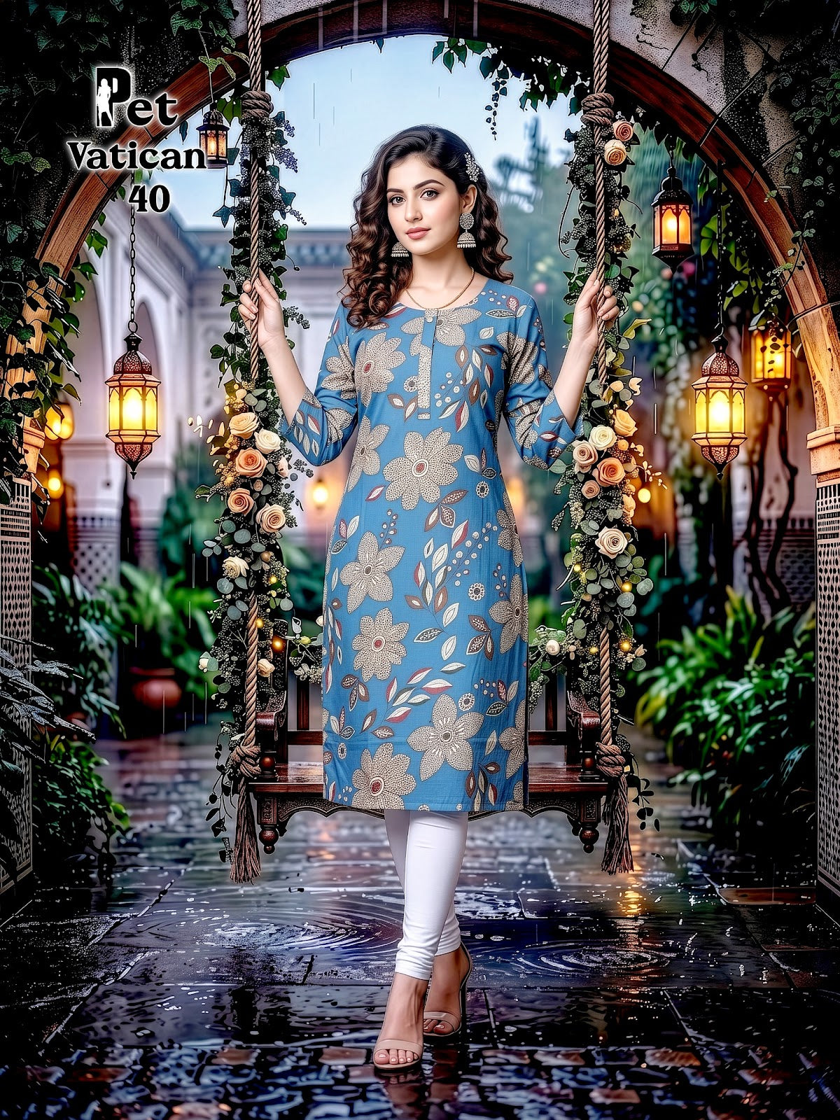 Pet Vatican Prmnt Knee Length Kurtis Exporter Ahmedabad