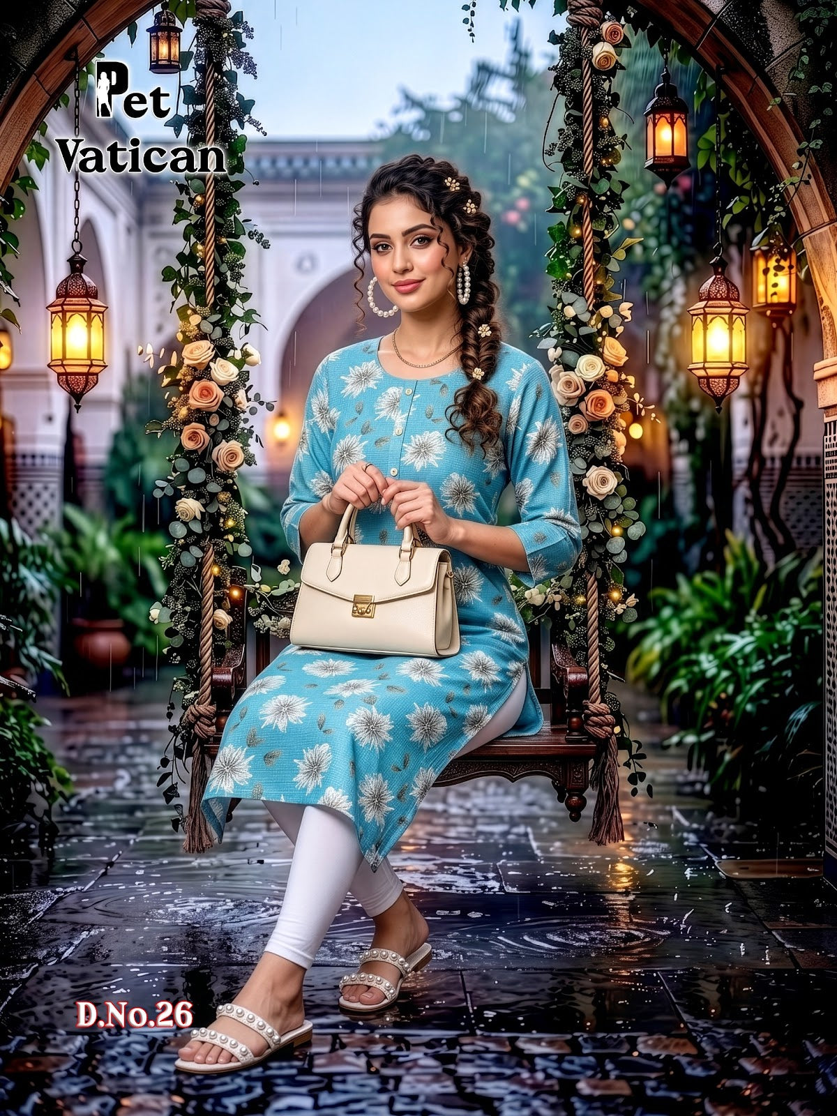 Pet Vatican Prmnt Knee Length Kurtis Exporter Ahmedabad