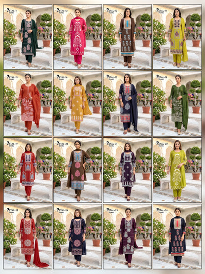 Petal Dhabu Prmnt Cotton Readymade Pant Style Suits Manufacturer Ahmedabad