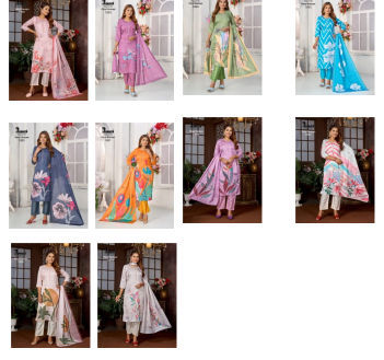Petal Roman Premnath Readymade Pant Style Suits Exporter India