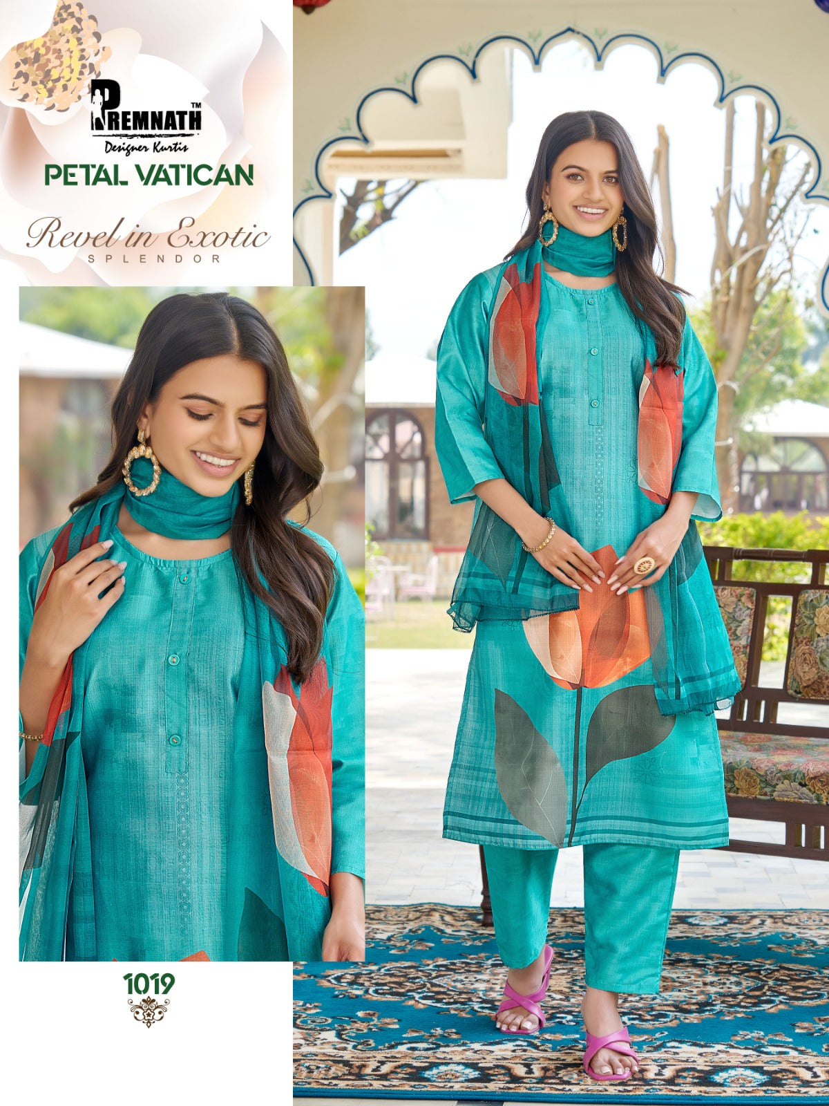 Petal Vatican Premnath Readymade Pant Style Suits Wholesale Price