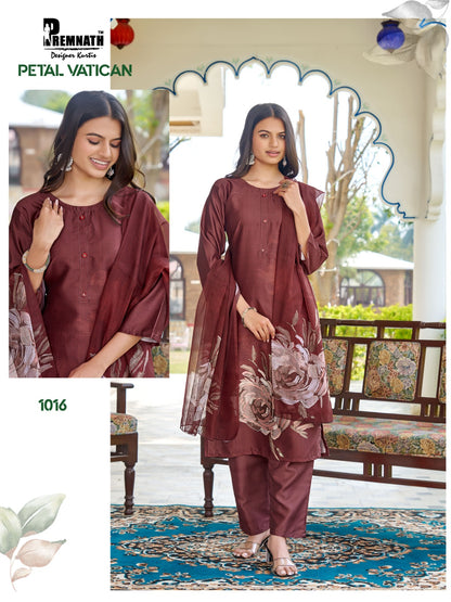 Petal Vatican Premnath Readymade Pant Style Suits Wholesale Price