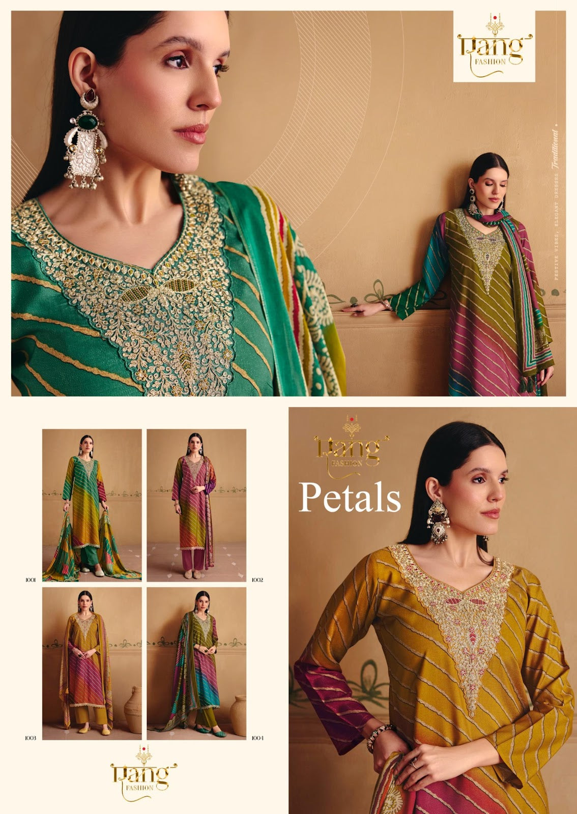 Petals Rang Viscose Muslin Pant Style Suits Supplier India