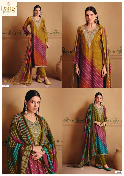 Petals Rang Viscose Muslin Pant Style Suits Supplier India