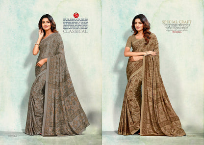 Petals Sushma Crape Sarees Exporter India