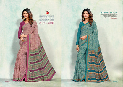 Petals Sushma Crape Sarees Exporter India