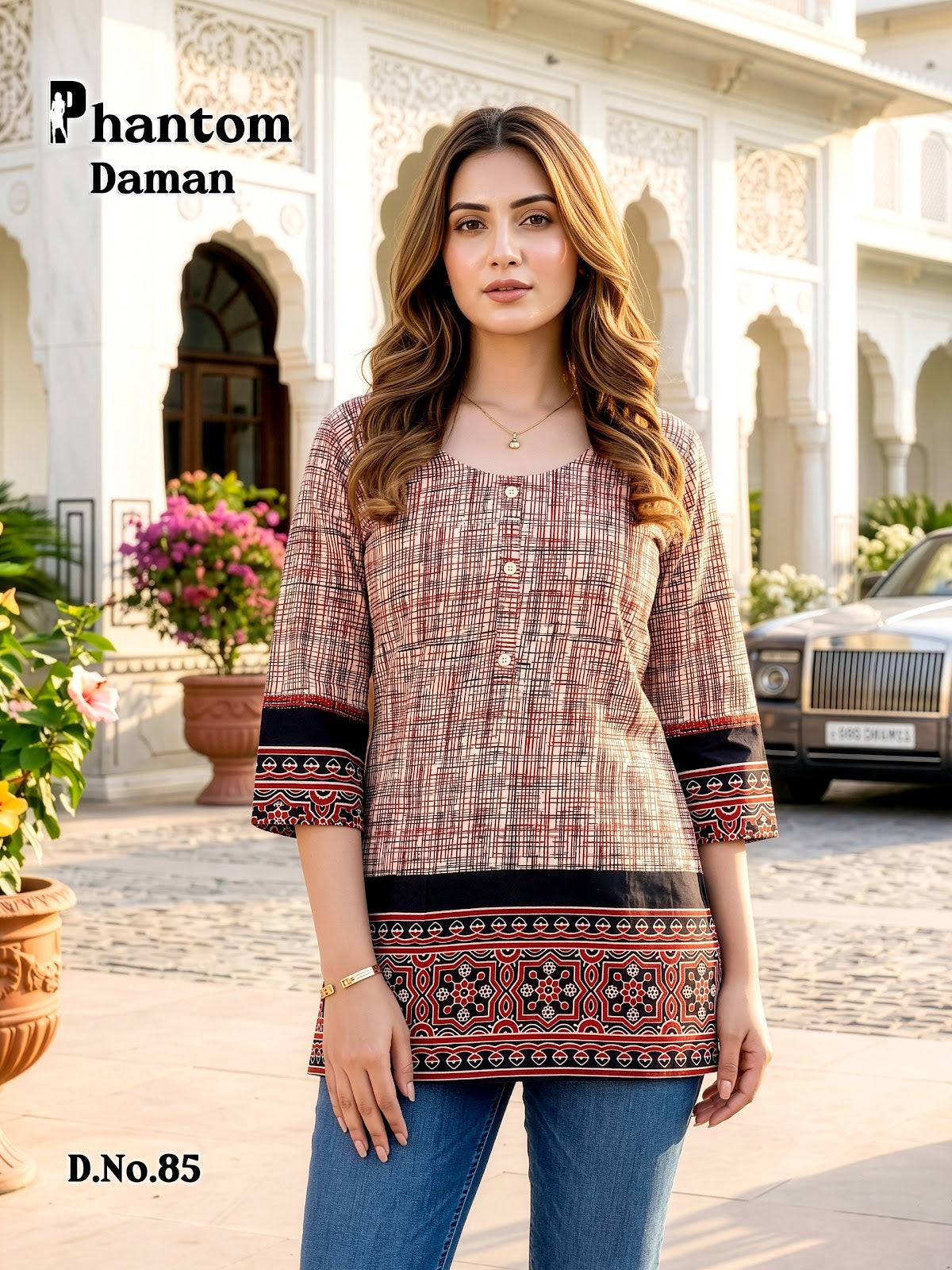 Phantom Daman 83-94 Prmnt Cotton Short Kurtis Manufacturer Ahmedabad
