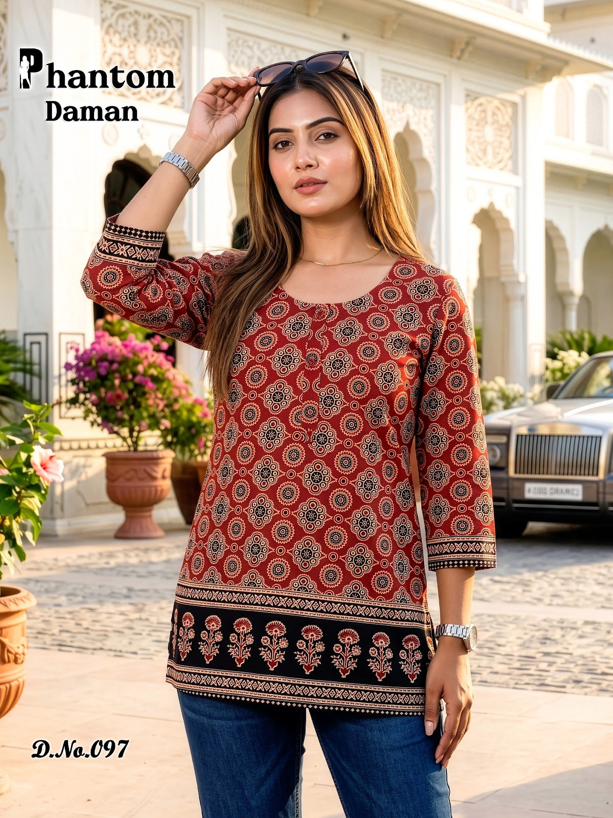 Phantom Daman 95-106 Prmnt Cotton Short Kurtis Manufacturer