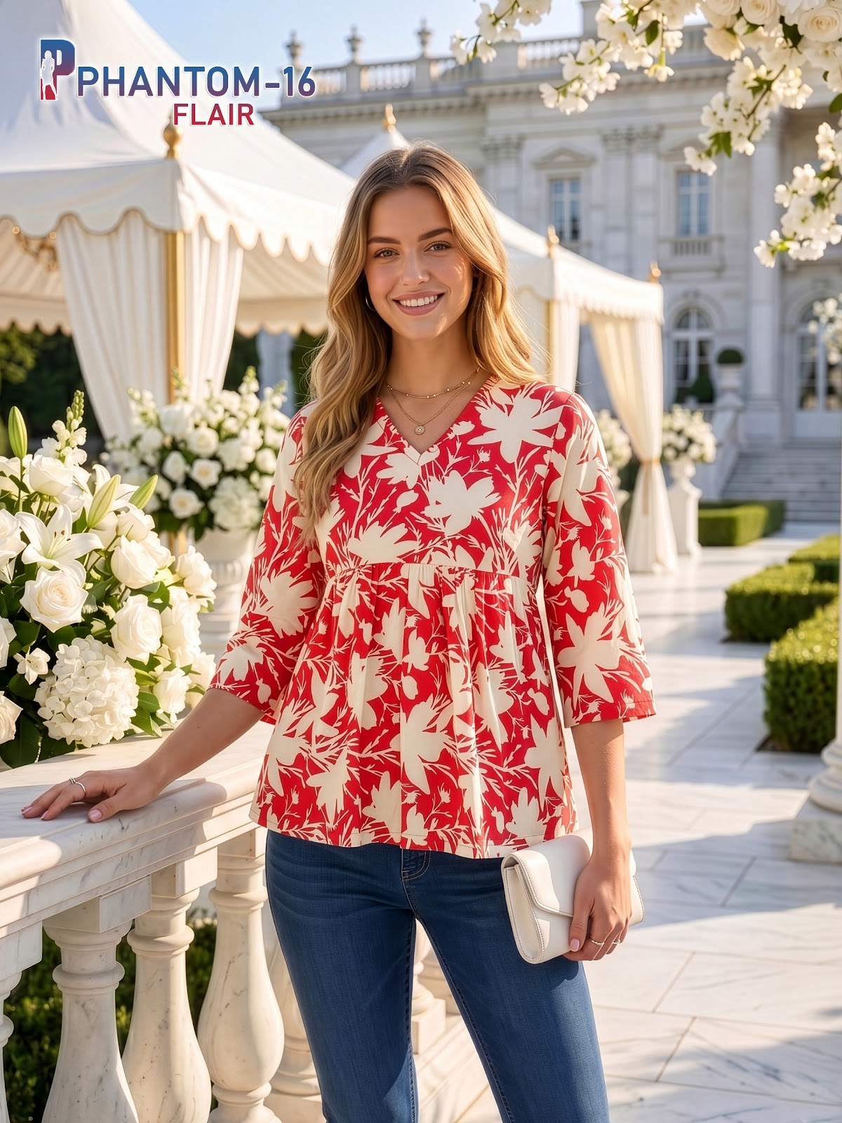 Phantom Flair Prmnt Rayon Stylish Short Tops Wholesale Price