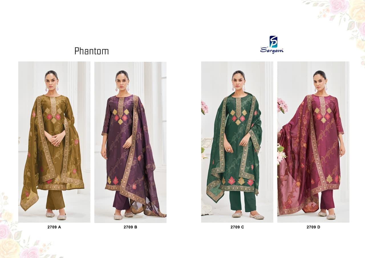 Phantom Sargam Prints Viscose Pant Style Suits Manufacturer Gujarat