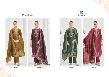 Phantom Sargam Prints Viscose Pant Style Suits Manufacturer Gujarat