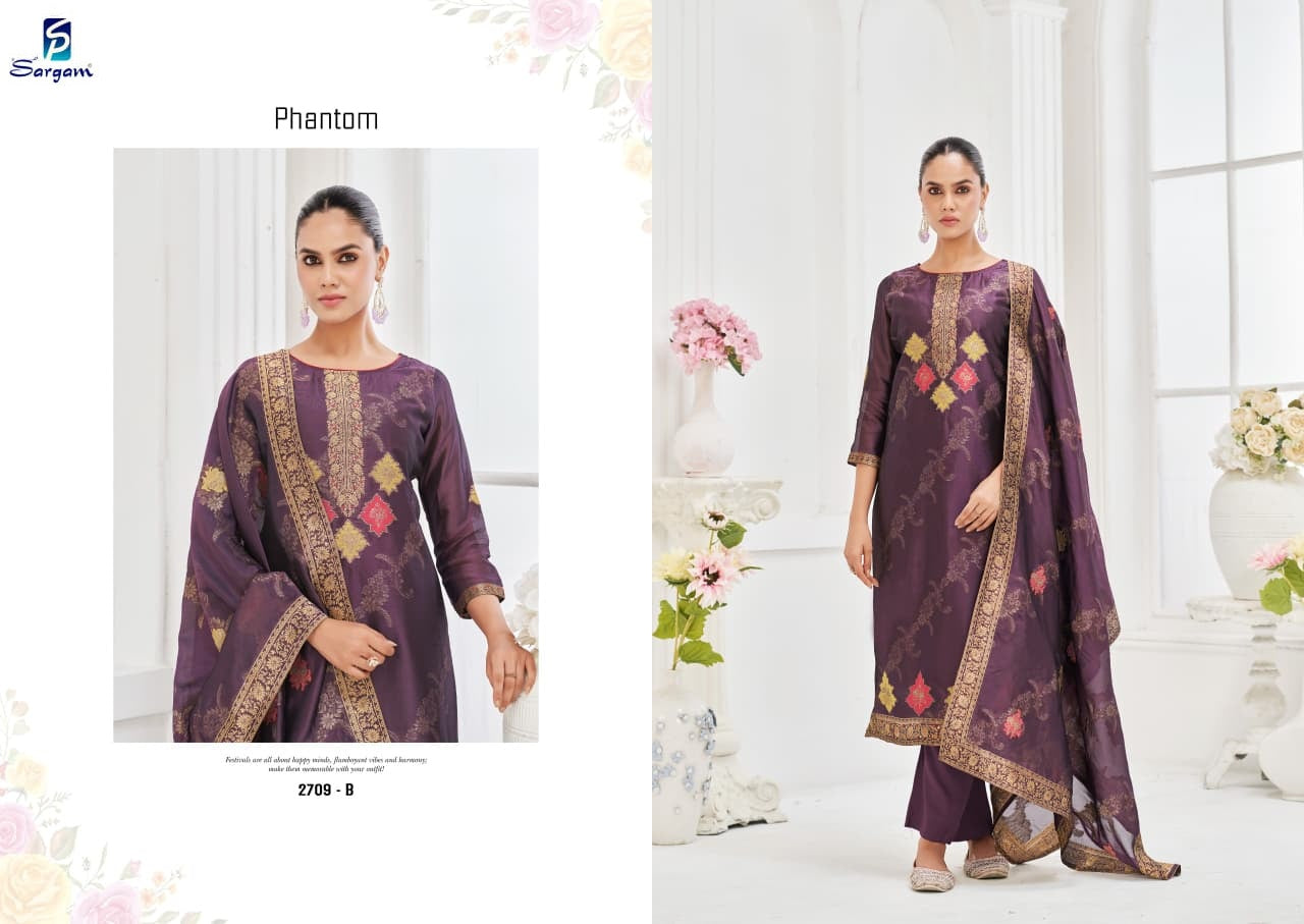 Phantom Sargam Prints Viscose Pant Style Suits Manufacturer Gujarat