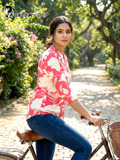 Phantom Shirt Premnath Rayon Short Kurtis Wholesaler India