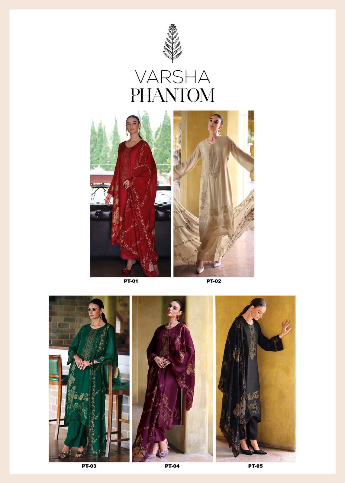Phantom Varsha Fashions Viscose Muslin Plazzo Style Suits Exporter