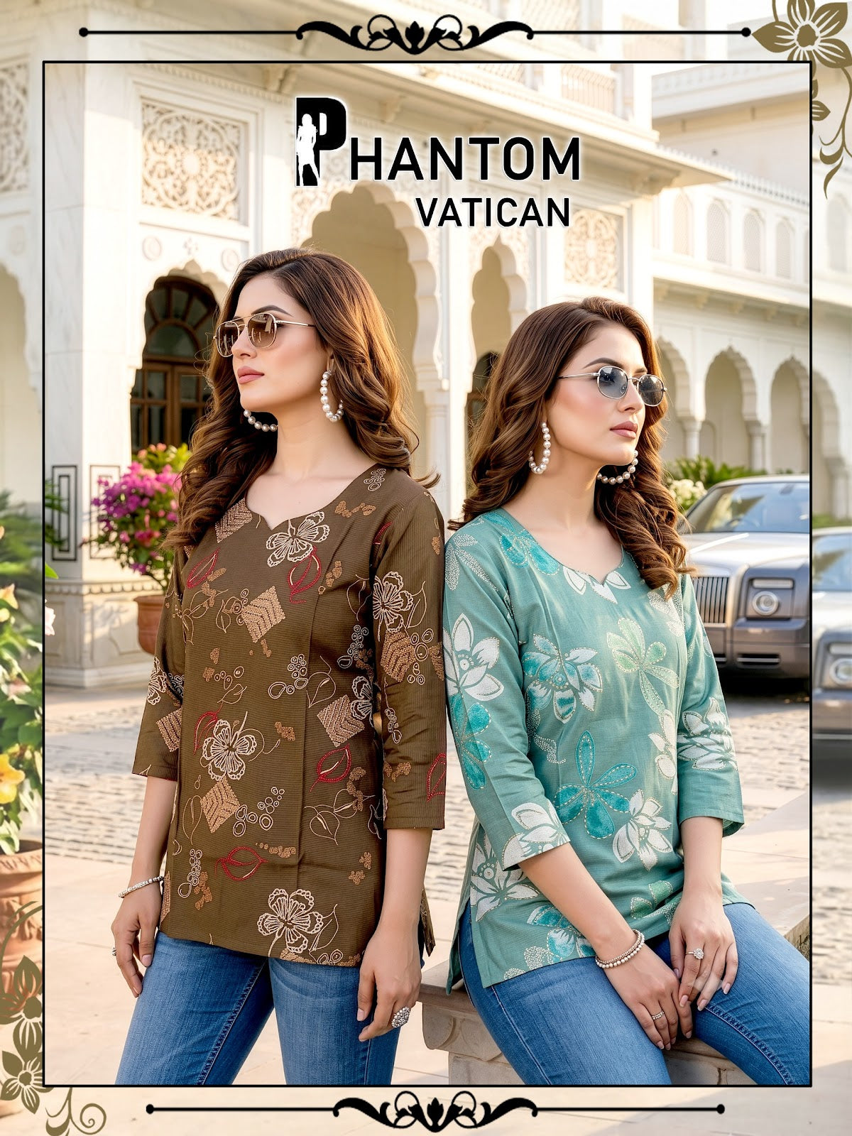 Phantom Vatican Prmnt Vatican Short Kurtis Wholesaler Gujarat