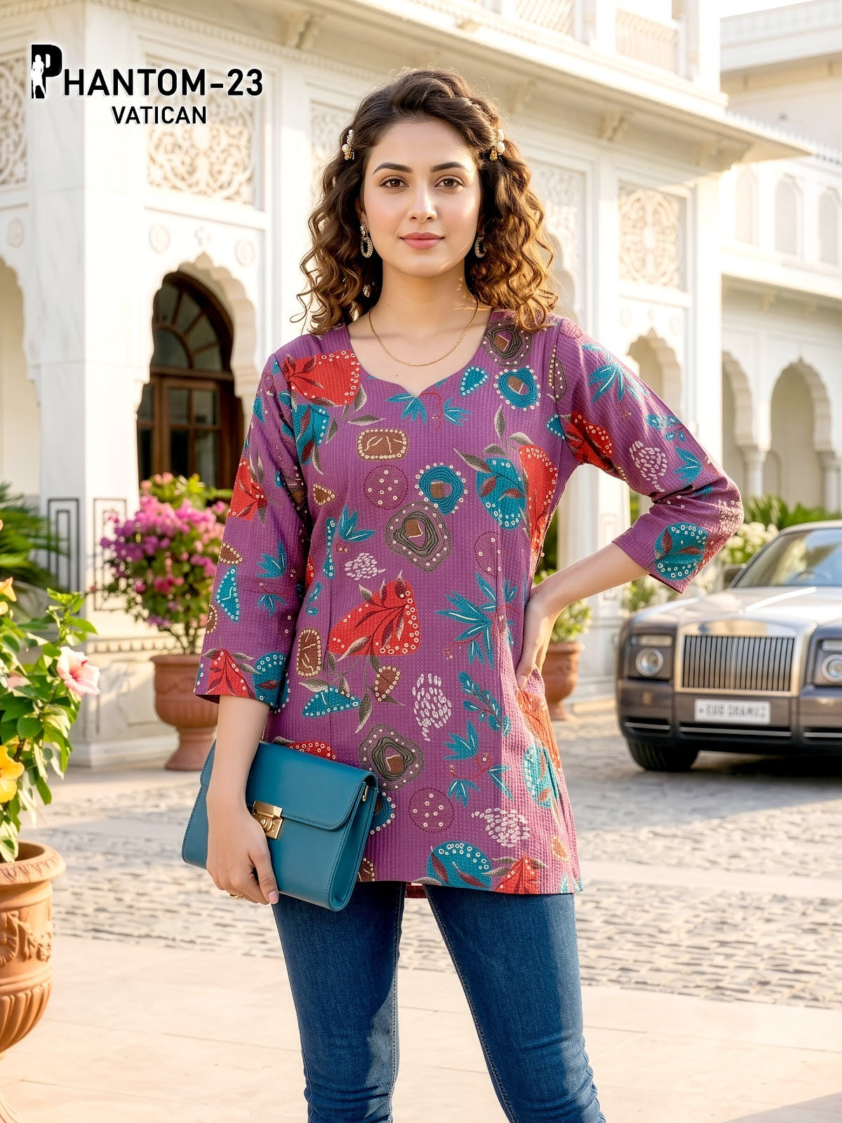 Phantom Vatican Prmnt Vatican Short Kurtis Wholesaler Gujarat