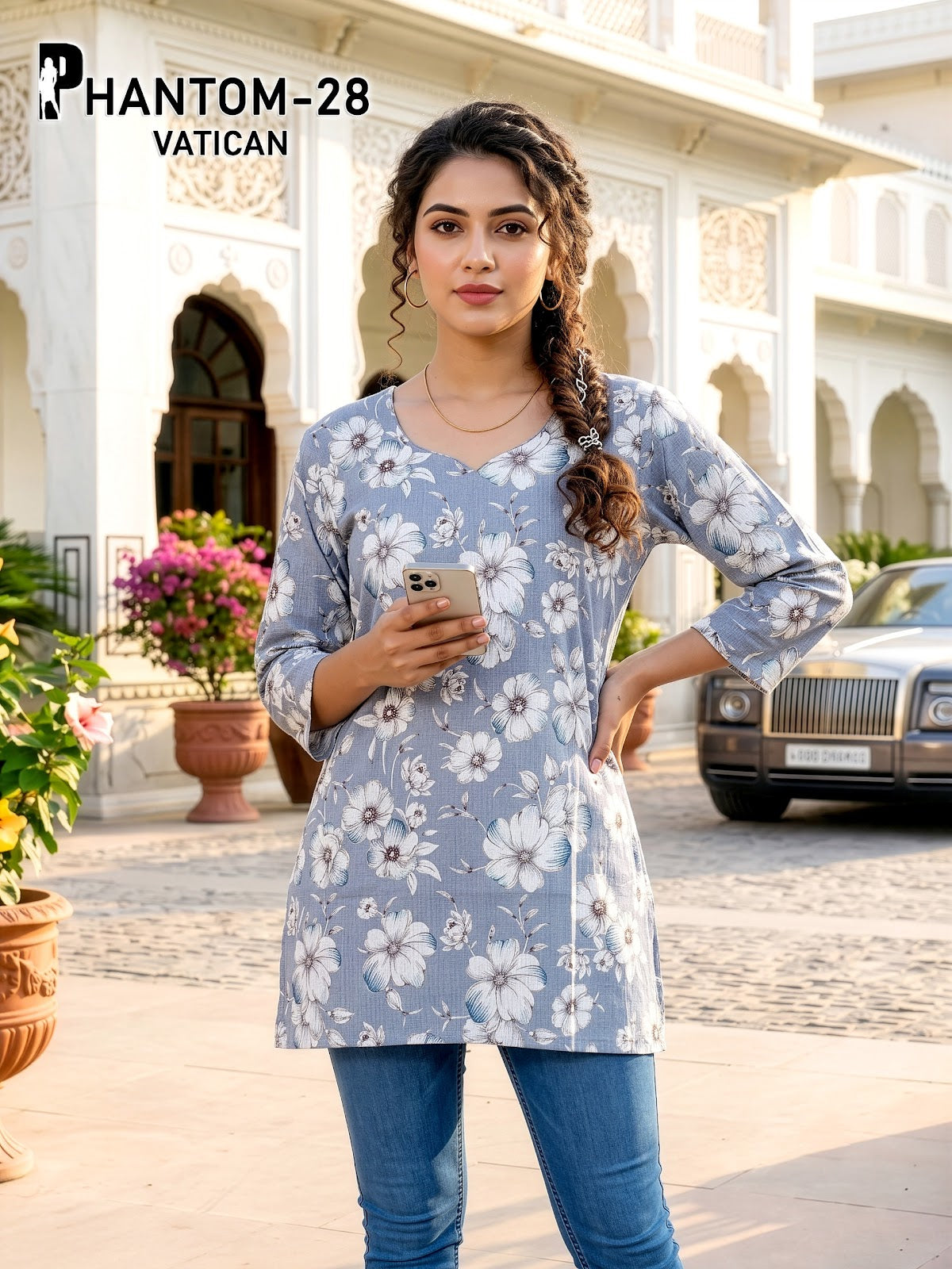 Phantom Vatican Prmnt Vatican Short Kurtis Wholesaler Gujarat