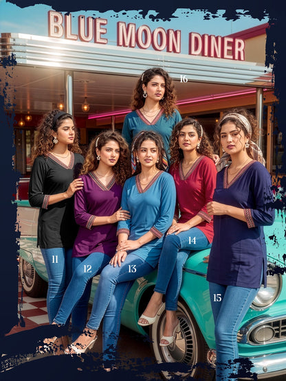 Phantom Vespa Prmnt Rayon Short Kurtis Manufacturer India