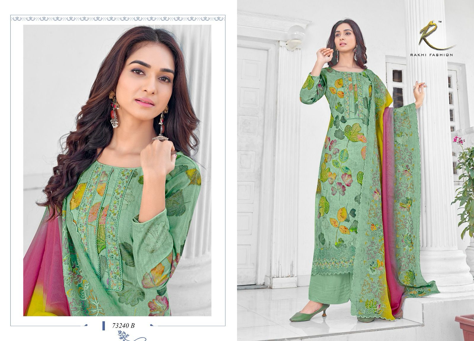 Phenava Lawns Rakhi Fashion Cotton Plazzo Style Suits Manufacturer India