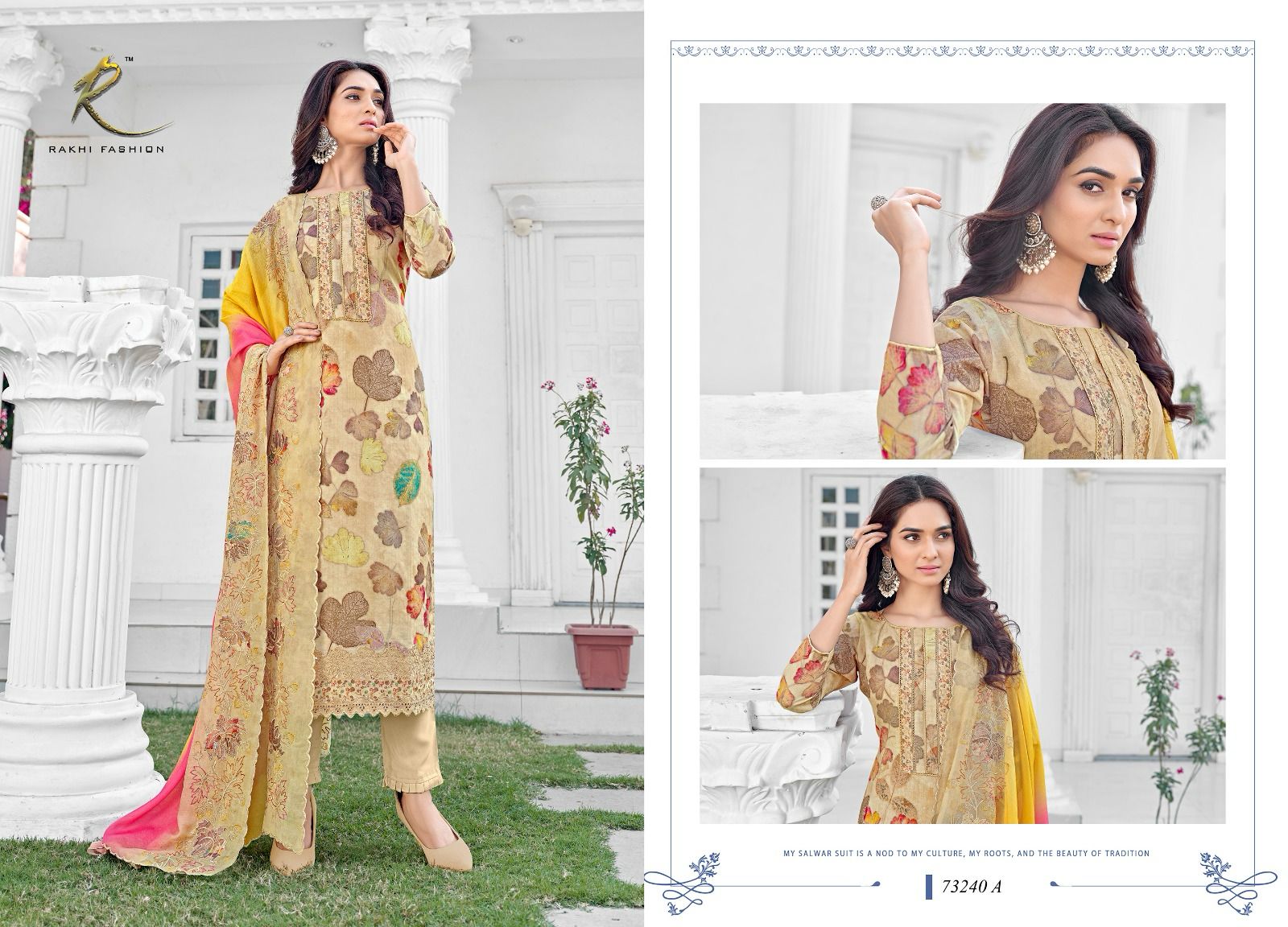 Phenava Lawns Rakhi Fashion Cotton Plazzo Style Suits Manufacturer India