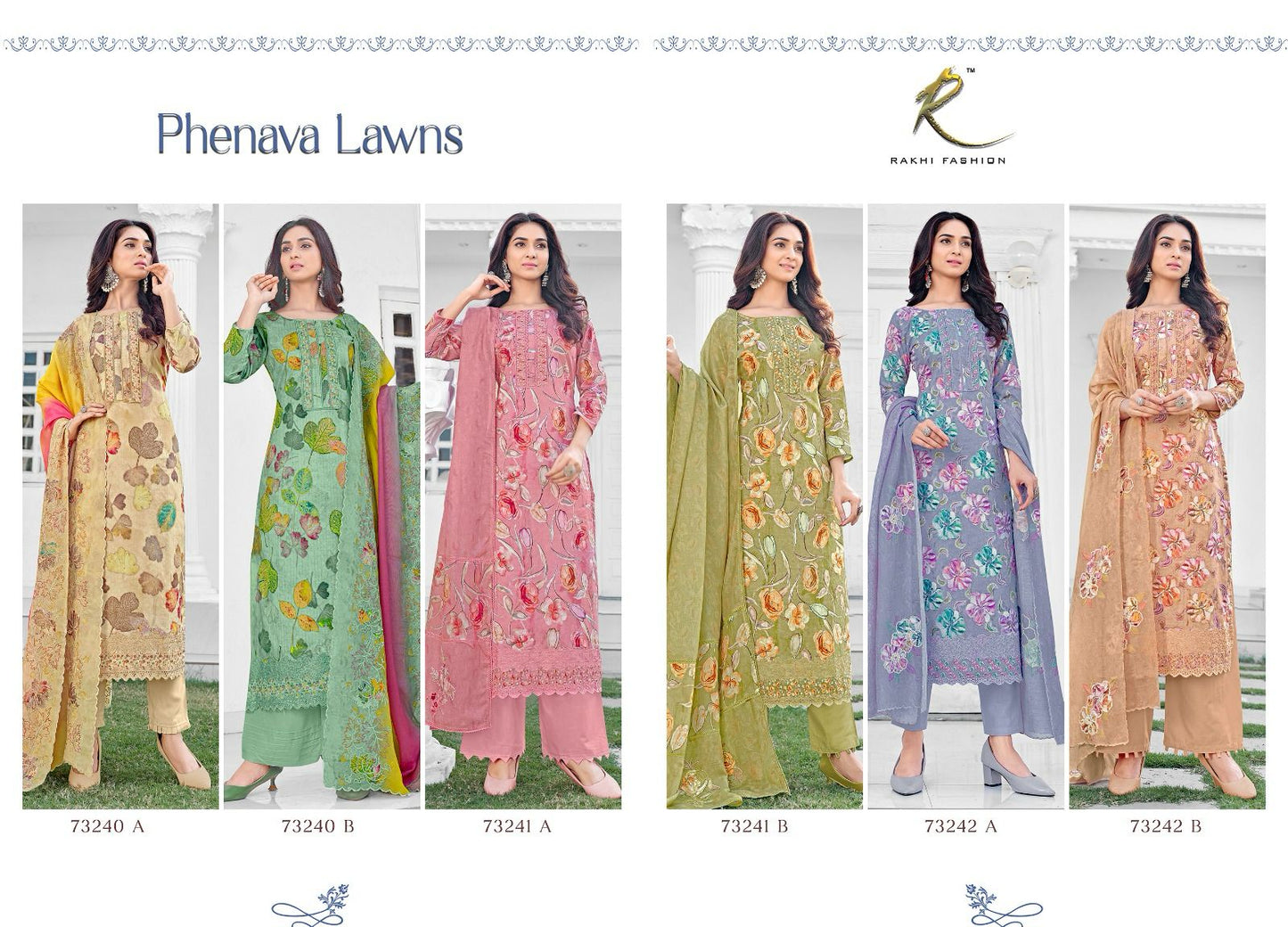 Phenava Lawns Rakhi Fashion Cotton Plazzo Style Suits Manufacturer India