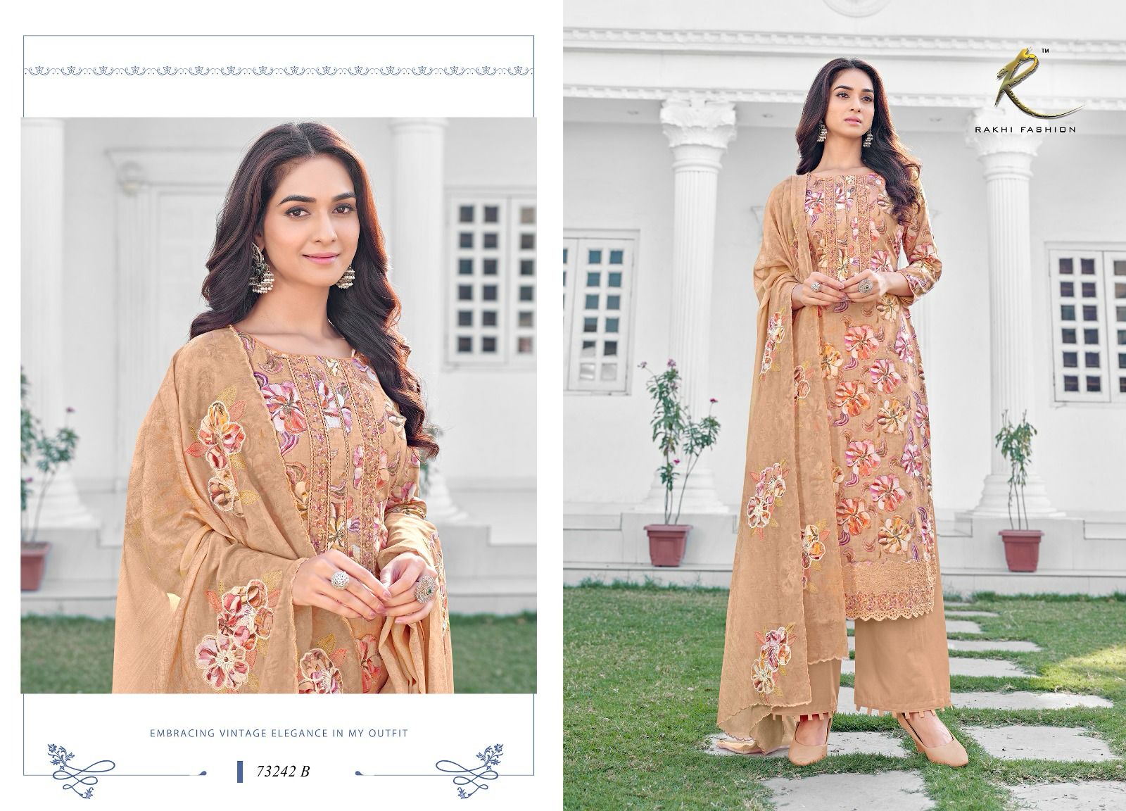 Phenava Lawns Rakhi Fashion Cotton Plazzo Style Suits Manufacturer India