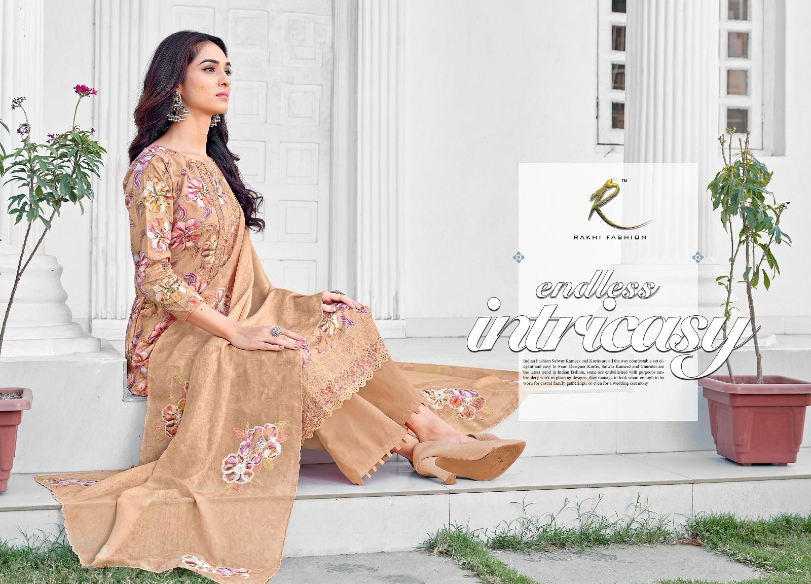 Phenava Lawns Rakhi Fashion Cotton Plazzo Style Suits Manufacturer India