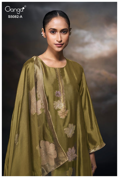 Phiona S5082 Ganga Woven Silk Plazzo Style Suits Wholesale Price
