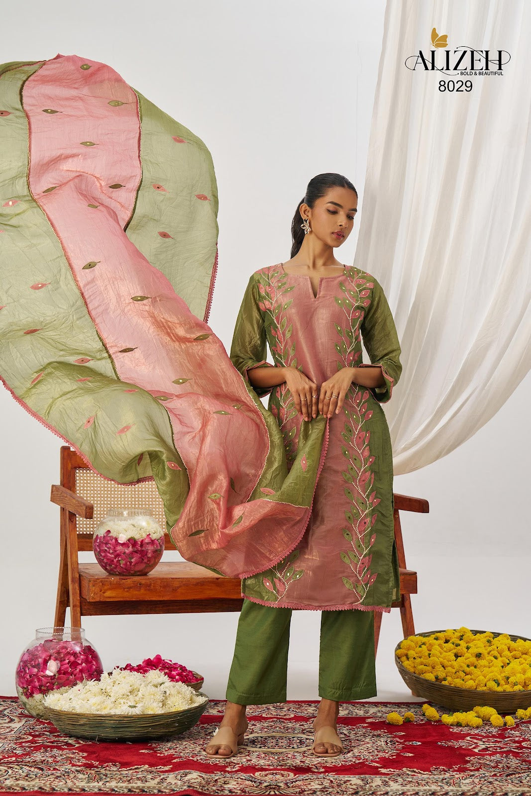 Phool Alizeh Crush Readymade Pant Style Suits Exporter India