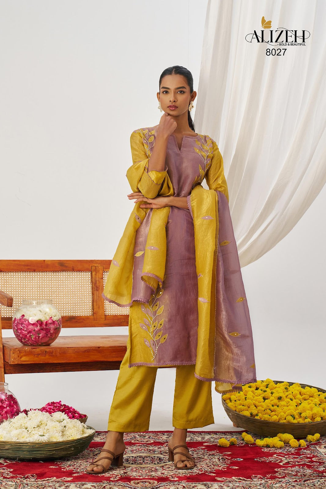 Phool Alizeh Crush Readymade Pant Style Suits Exporter India