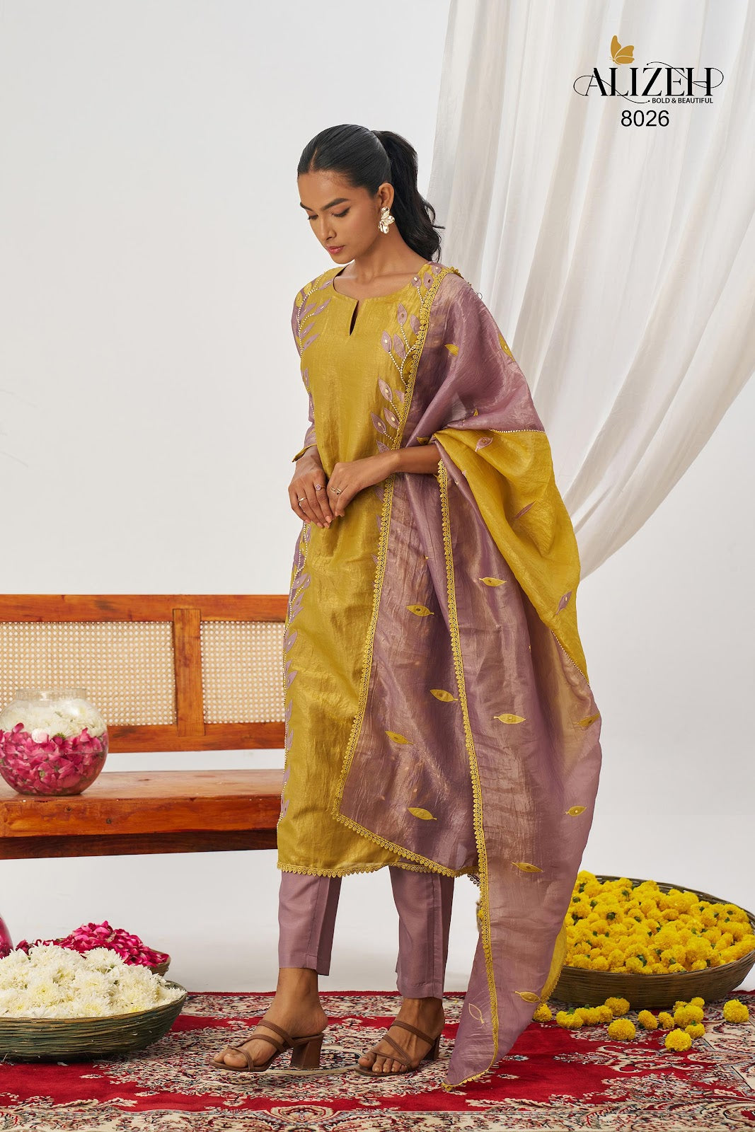 Phool Alizeh Crush Readymade Pant Style Suits Exporter India
