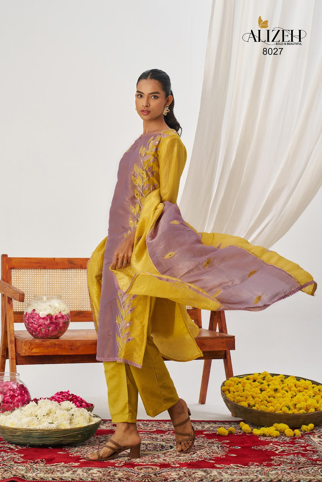 Phool Alizeh Crush Readymade Pant Style Suits Exporter India