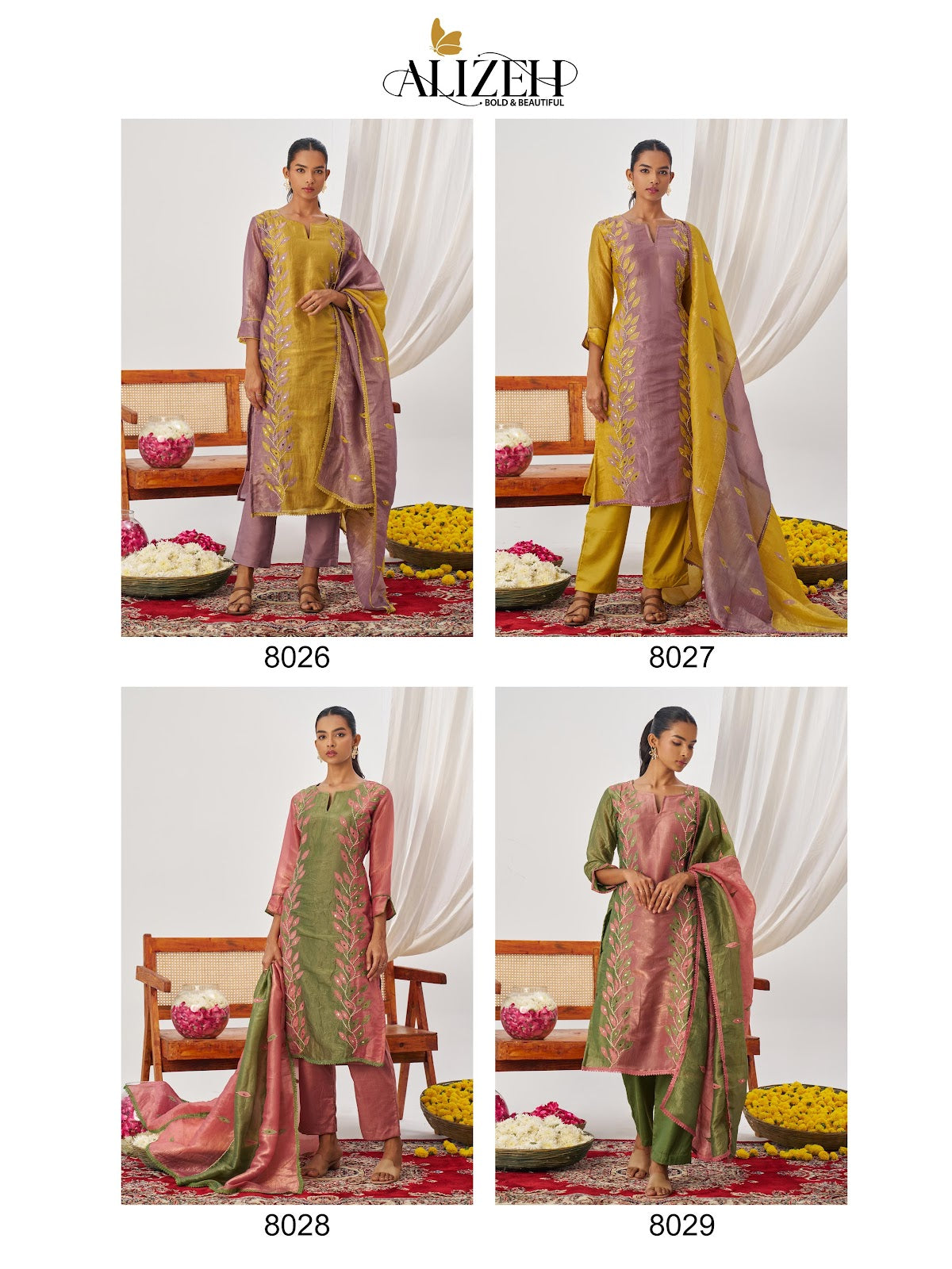 Phool Alizeh Crush Readymade Pant Style Suits Exporter India