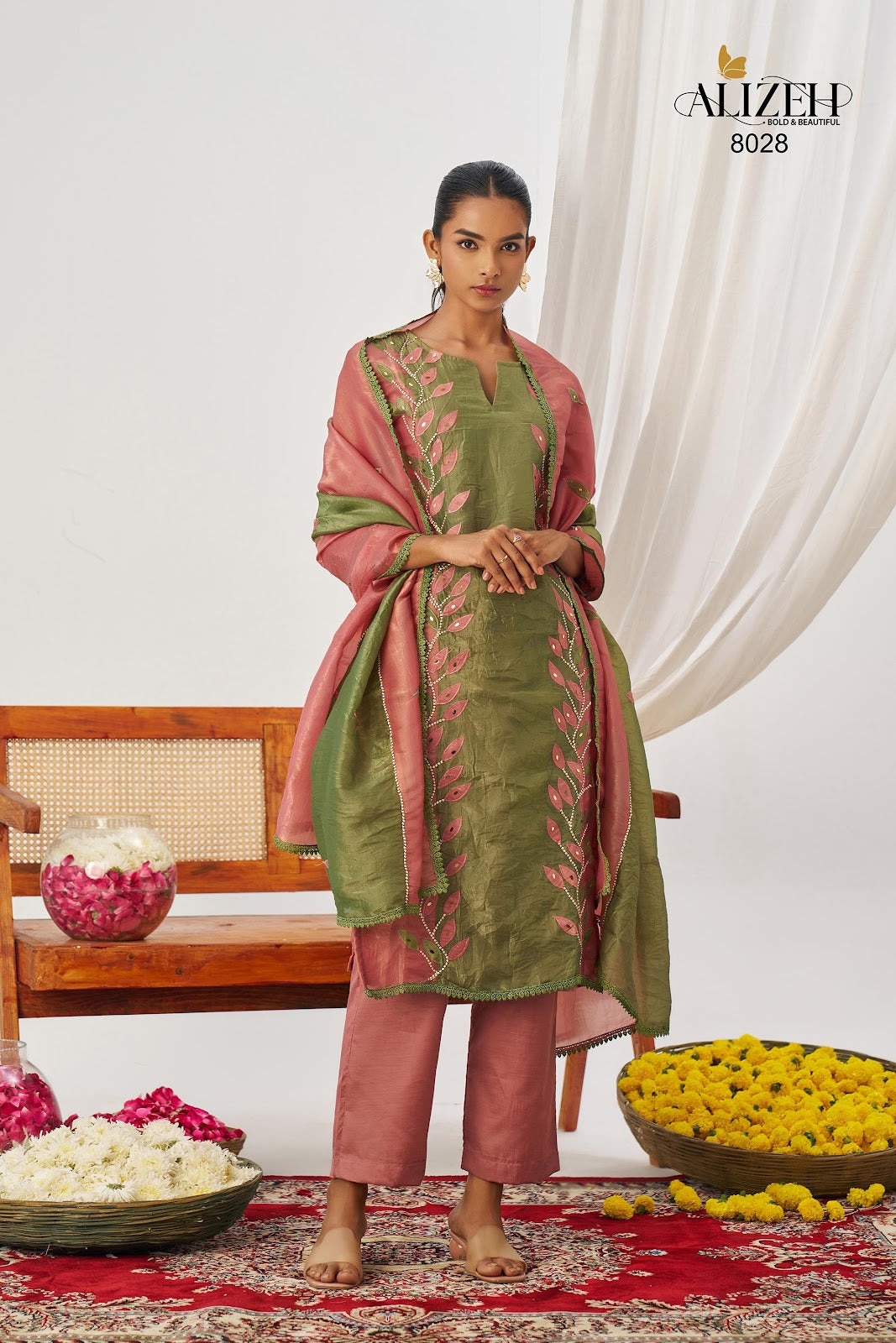 Phool Alizeh Crush Readymade Pant Style Suits Exporter India
