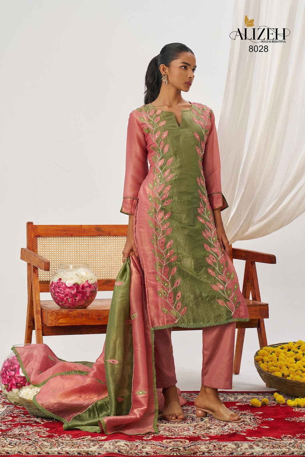 Phool Alizeh Crush Readymade Pant Style Suits Exporter India