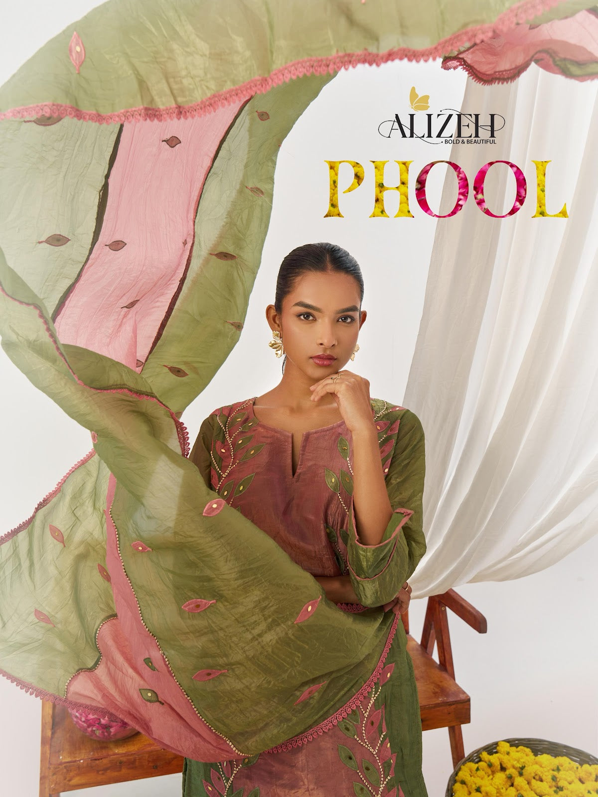 Phool Alizeh Crush Readymade Pant Style Suits Exporter India