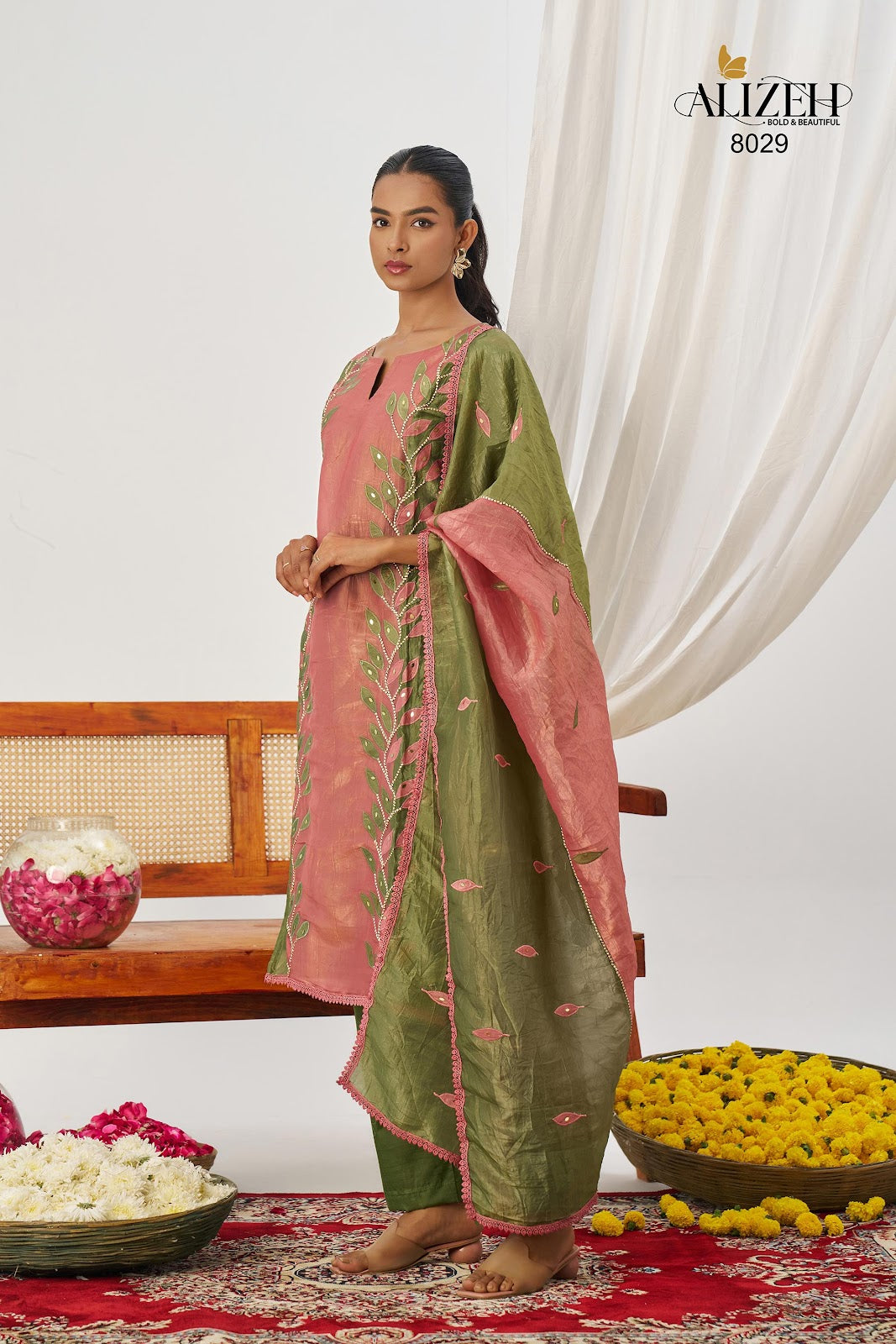 Phool Alizeh Crush Readymade Pant Style Suits Exporter India