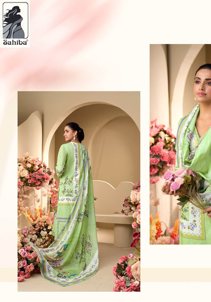 Phool Drama Sahiba Cotton Plazzo Style Suits Wholesaler Ahmedabad