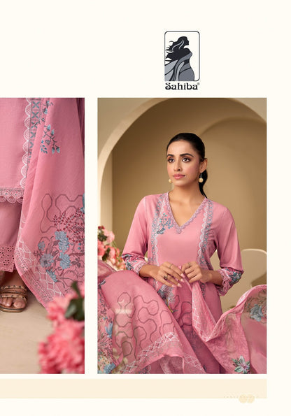 Phool Drama Sahiba Cotton Plazzo Style Suits Wholesaler Ahmedabad