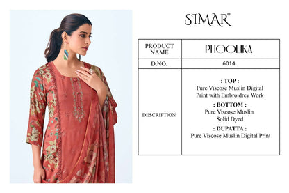 Phoolika Simar Viscose Muslin Pant Style Suits Supplier India