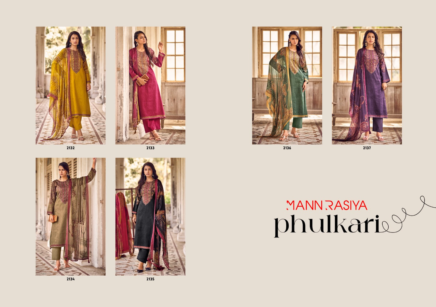 Phulkari Mannrasiya Jam Cotton Pant Style Suits Exporter Ahmedabad