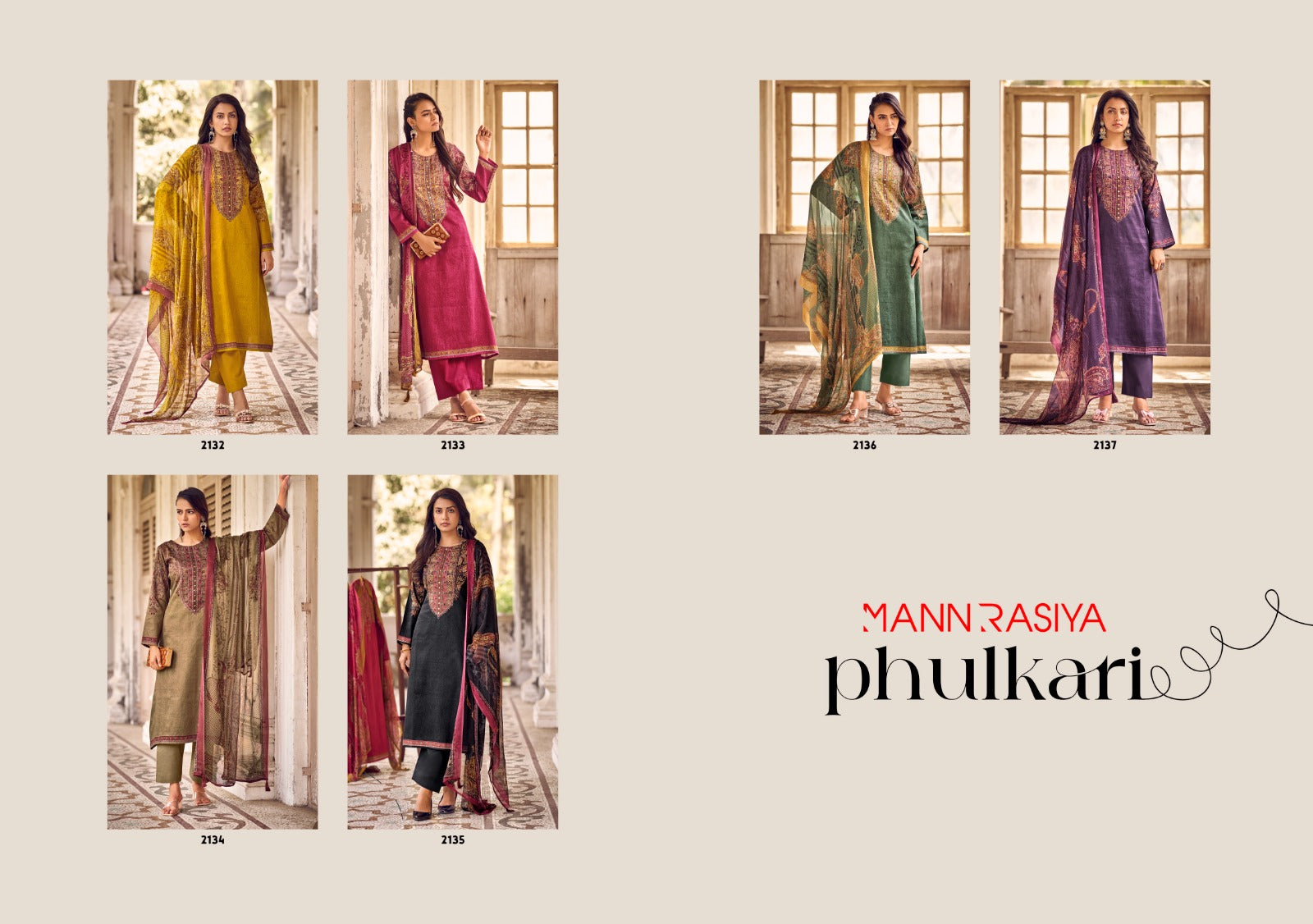 Phulkari Mannrasiya Jam Cotton Pant Style Suits Exporter Ahmedabad