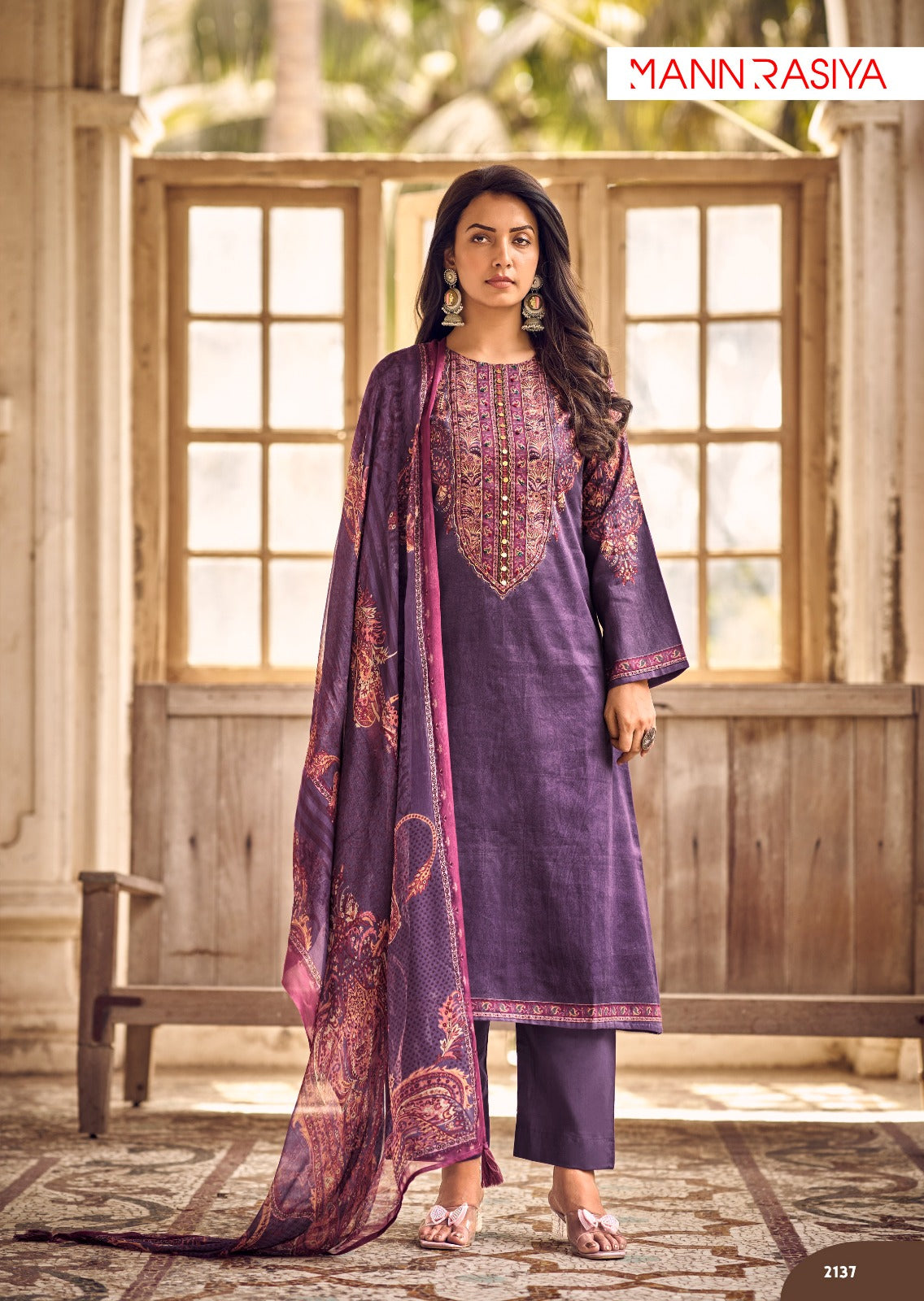 Phulkari Mannrasiya Jam Cotton Pant Style Suits Exporter Ahmedabad