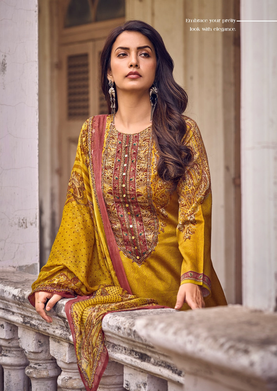 Phulkari Mannrasiya Jam Cotton Pant Style Suits Exporter Ahmedabad