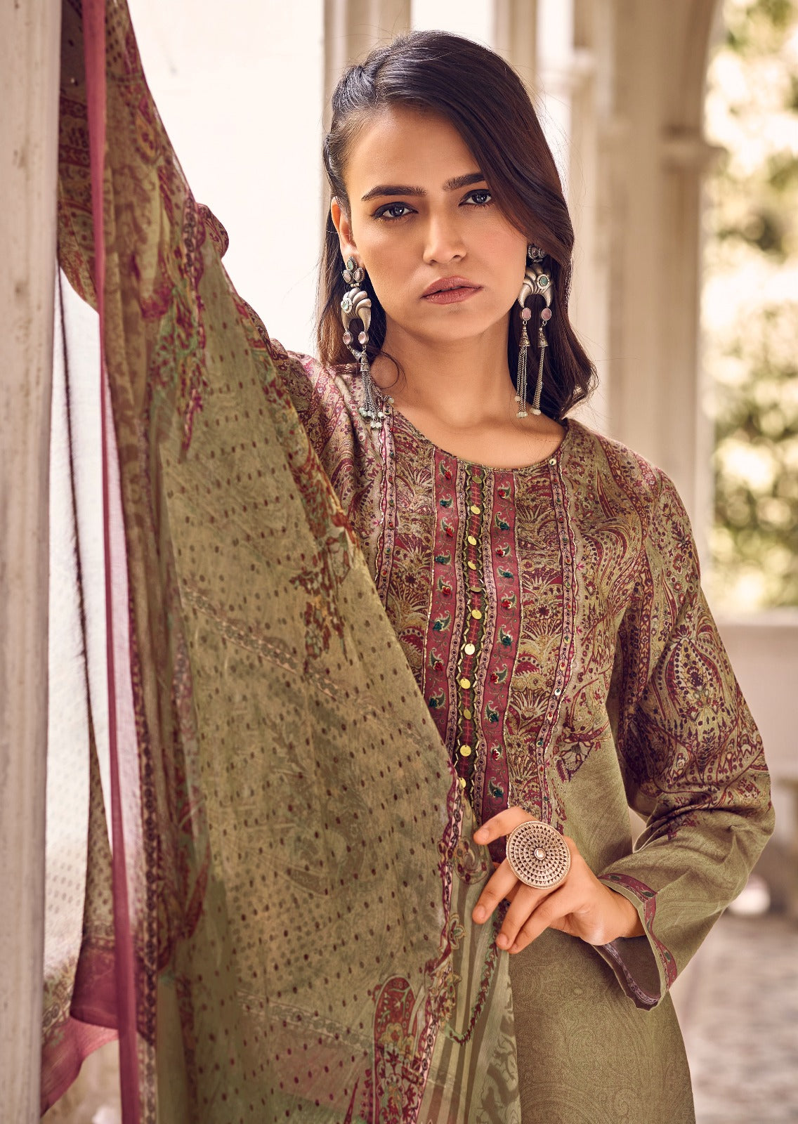 Phulkari Mannrasiya Jam Cotton Pant Style Suits Exporter Ahmedabad