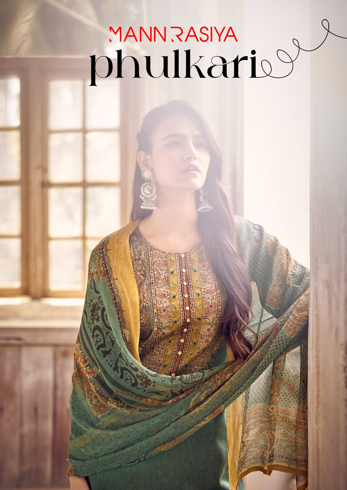 Phulkari Mannrasiya Jam Cotton Pant Style Suits Exporter Ahmedabad