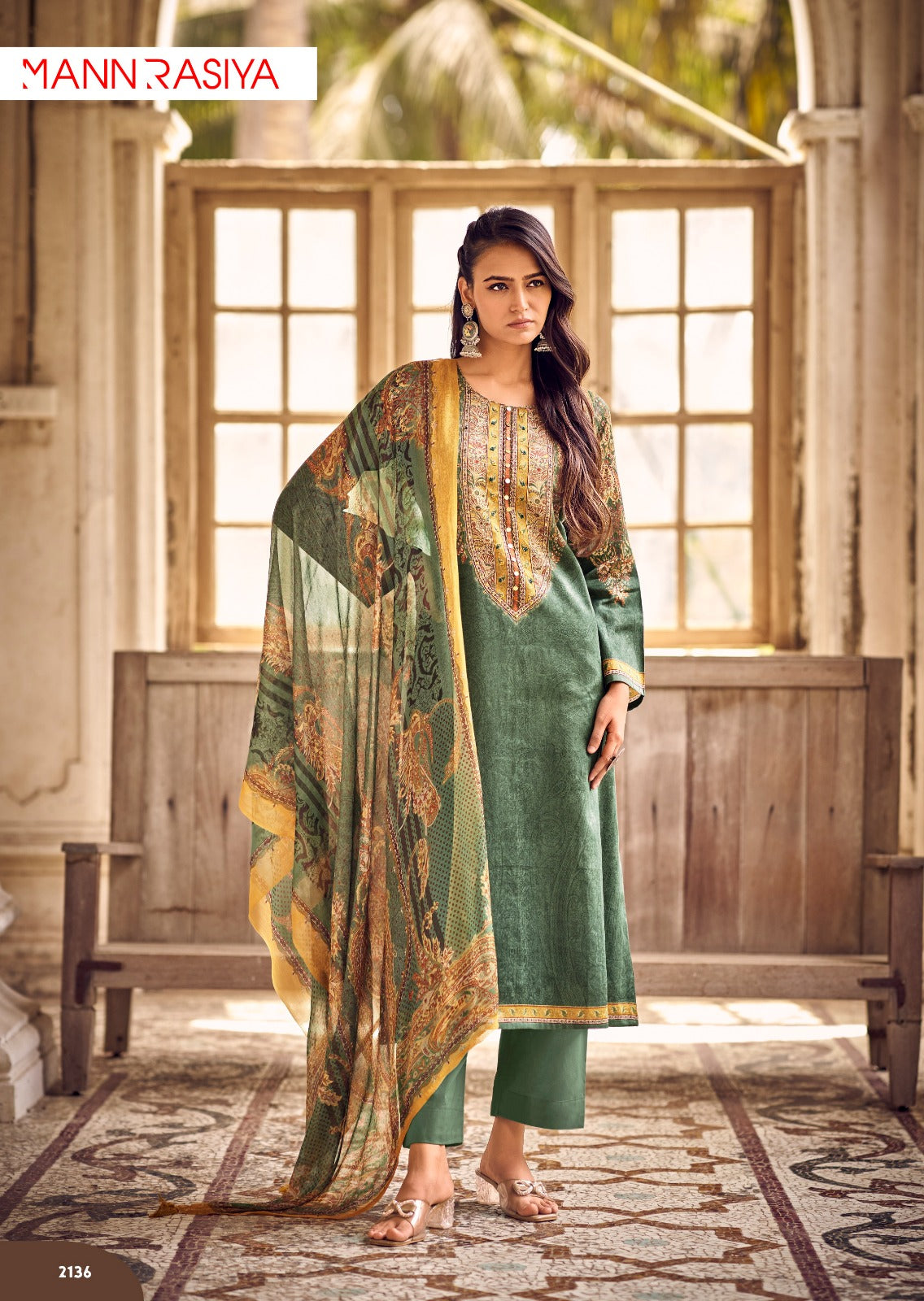 Phulkari Mannrasiya Jam Cotton Pant Style Suits Exporter Ahmedabad