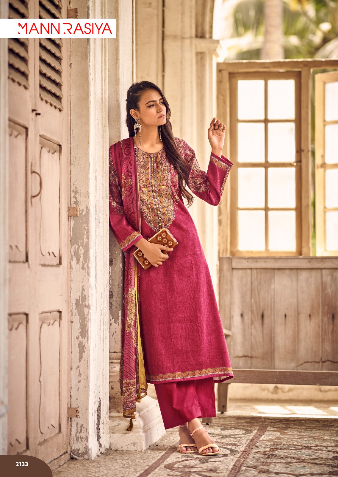 Phulkari Mannrasiya Jam Cotton Pant Style Suits Exporter Ahmedabad