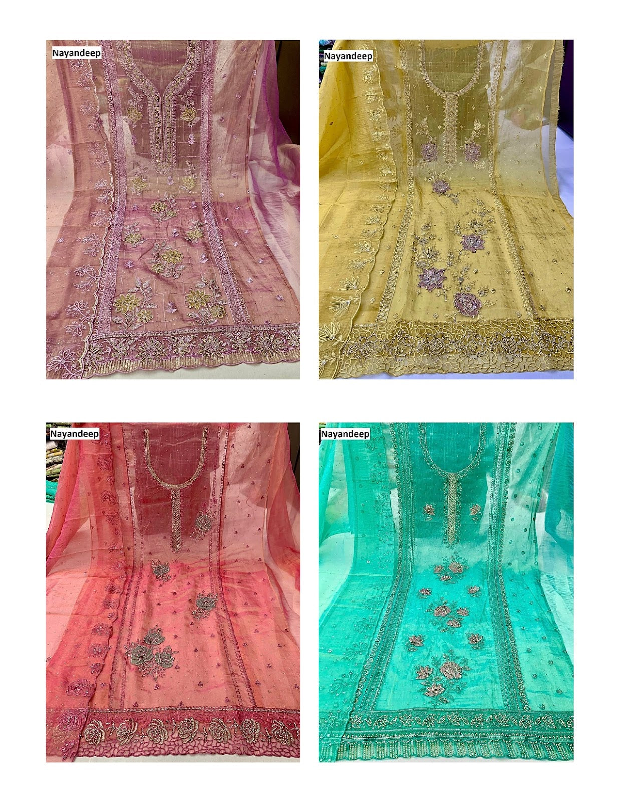 Phulwa Nayandeep Silk Salwar Suits Wholesale Price